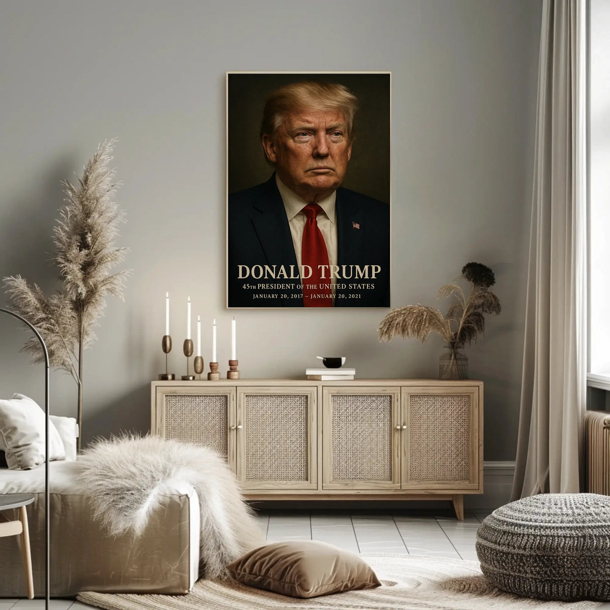 Donald Trump 45th President Poster Wall Art 18x24 Decor
