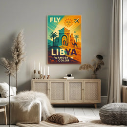 Fly Libya Wander In Color Poster