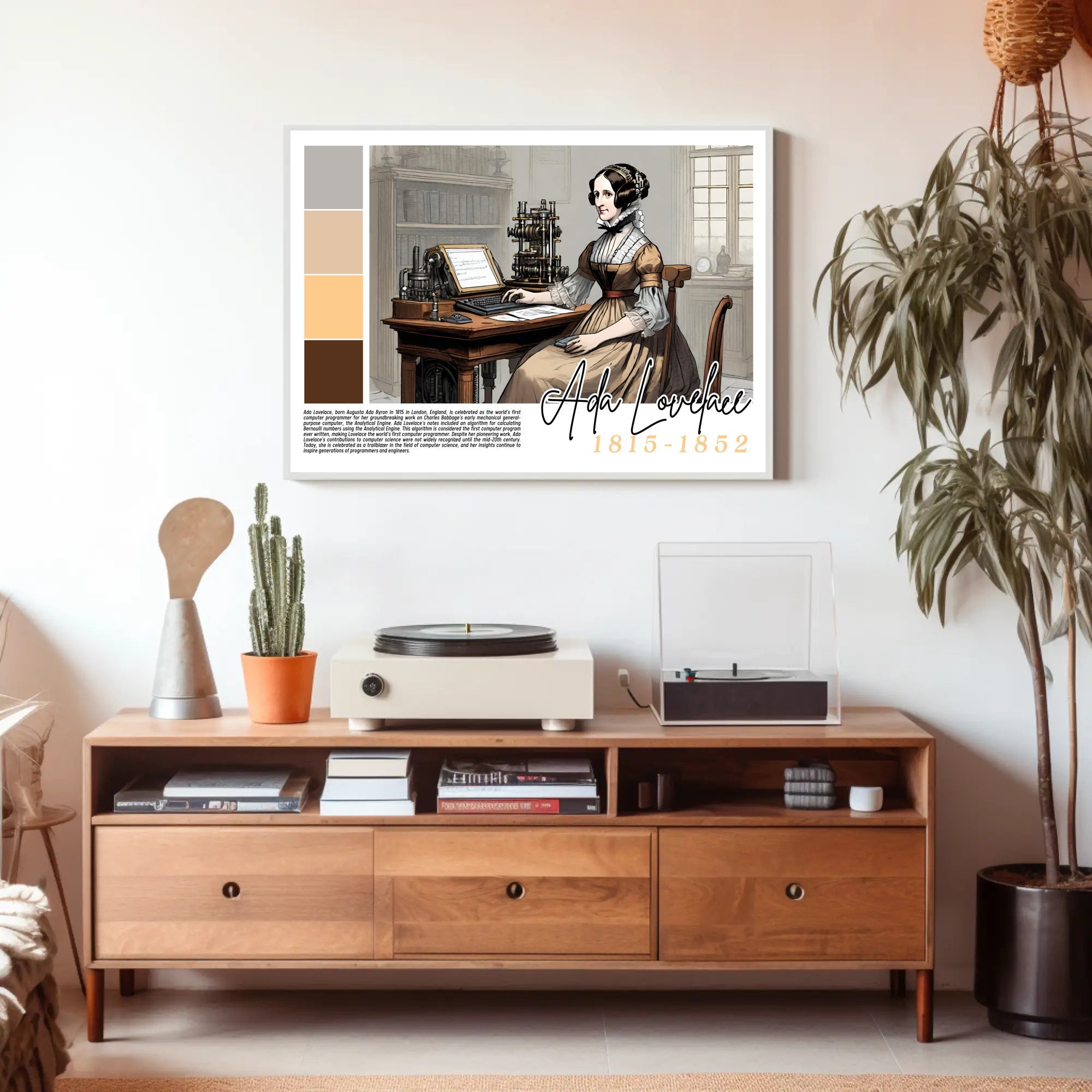 Tribute to Ada Lovelace Poster
