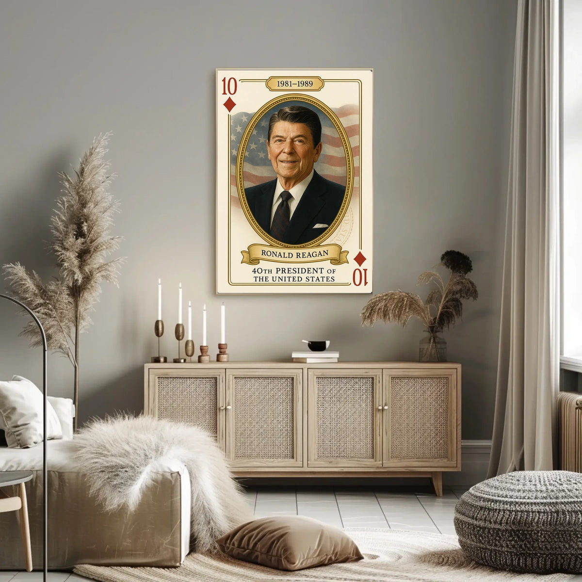 Ronald Reagan 40th President United States History Poster