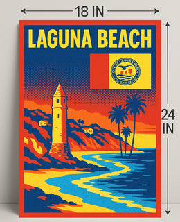 Laguna Beach Scenic Poster PosterGoat