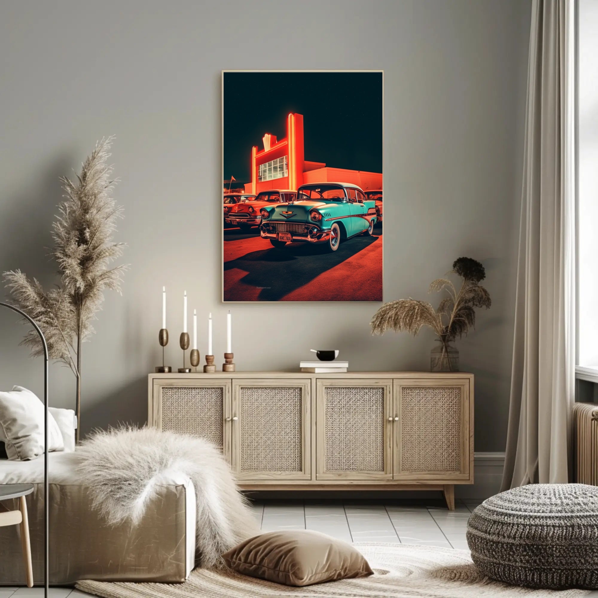 Neon Nostalgia Poster