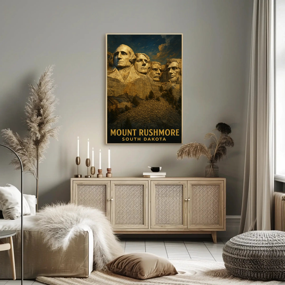 Mount Rushmore Iconic Monument Poster