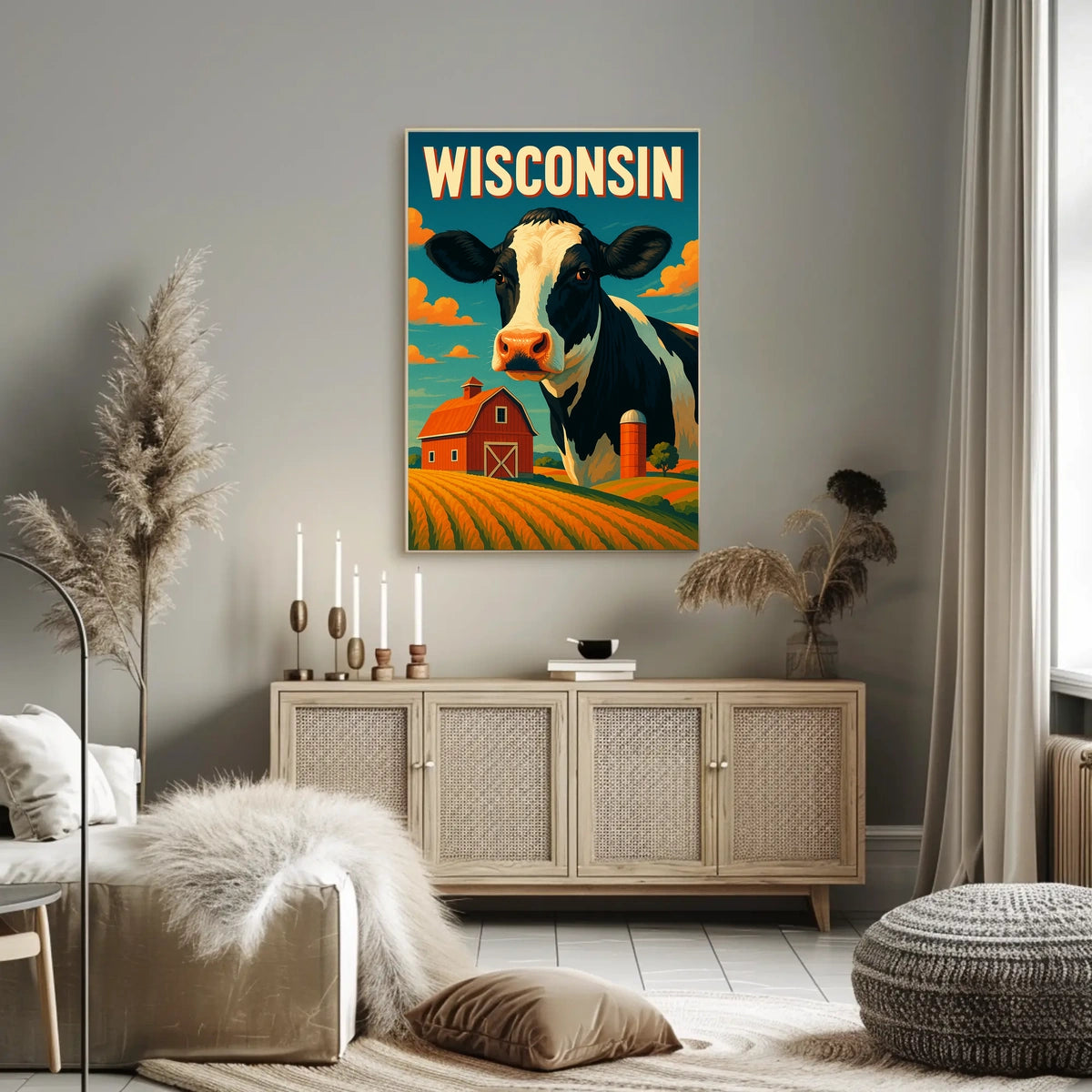 Wisconsin Countryside Charm Poster