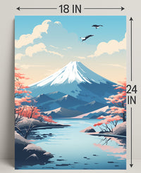 Tranquil Mountain Landscape Poster