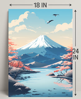 Tranquil Mountain Landscape Poster