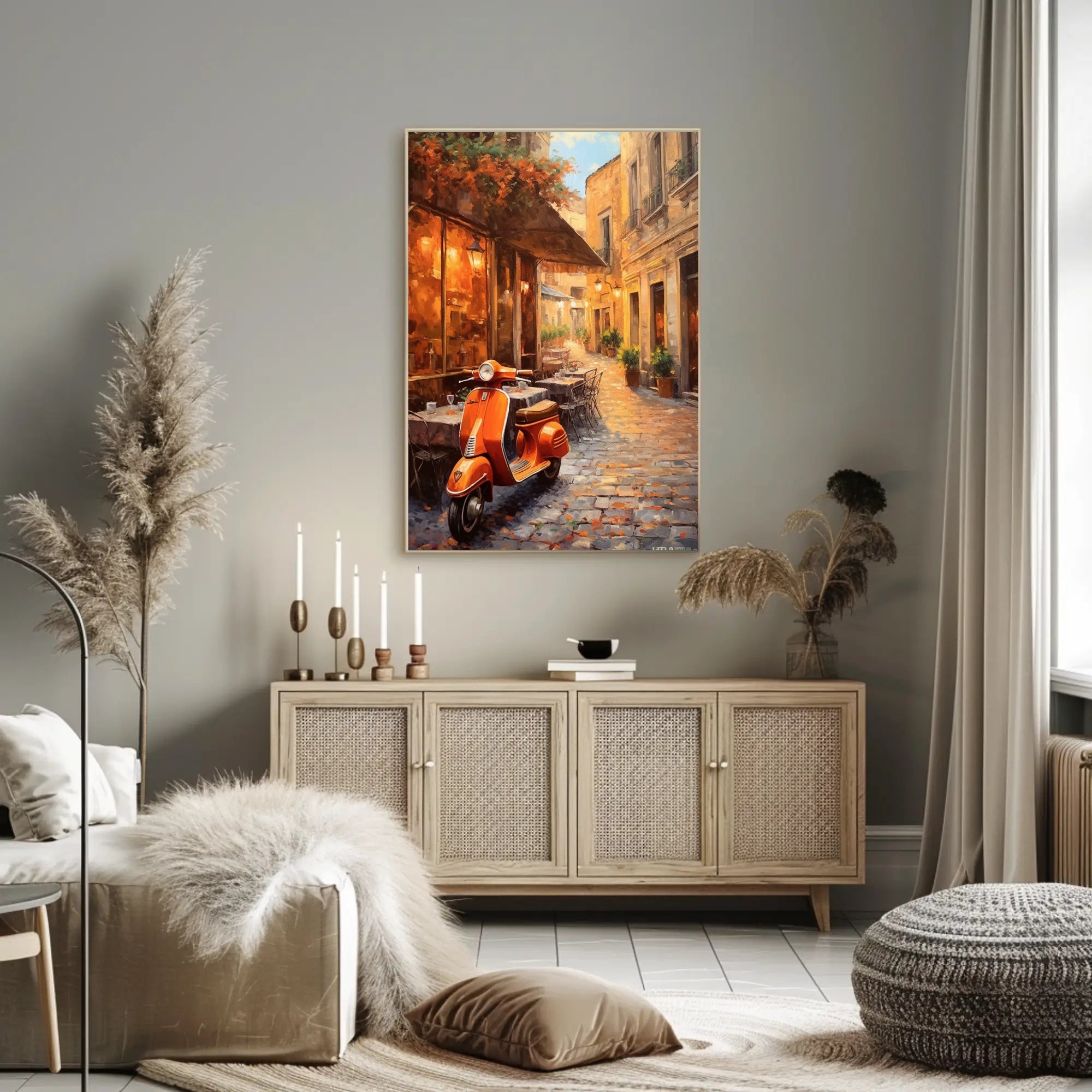 Charming European Street Scene Poster