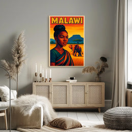 Malawi A Vibrant Portrait Poster