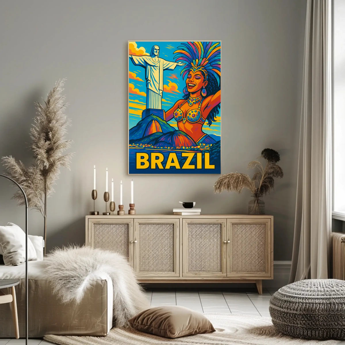 Vibrant Brazil Poster