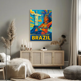 Vibrant Brazil Poster