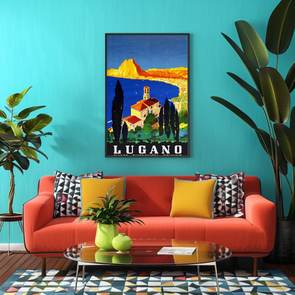 Lugano - Swiss Riviera Poster