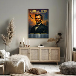 Abraham Lincoln Leadership Portrait: Historical or Presidential Poster