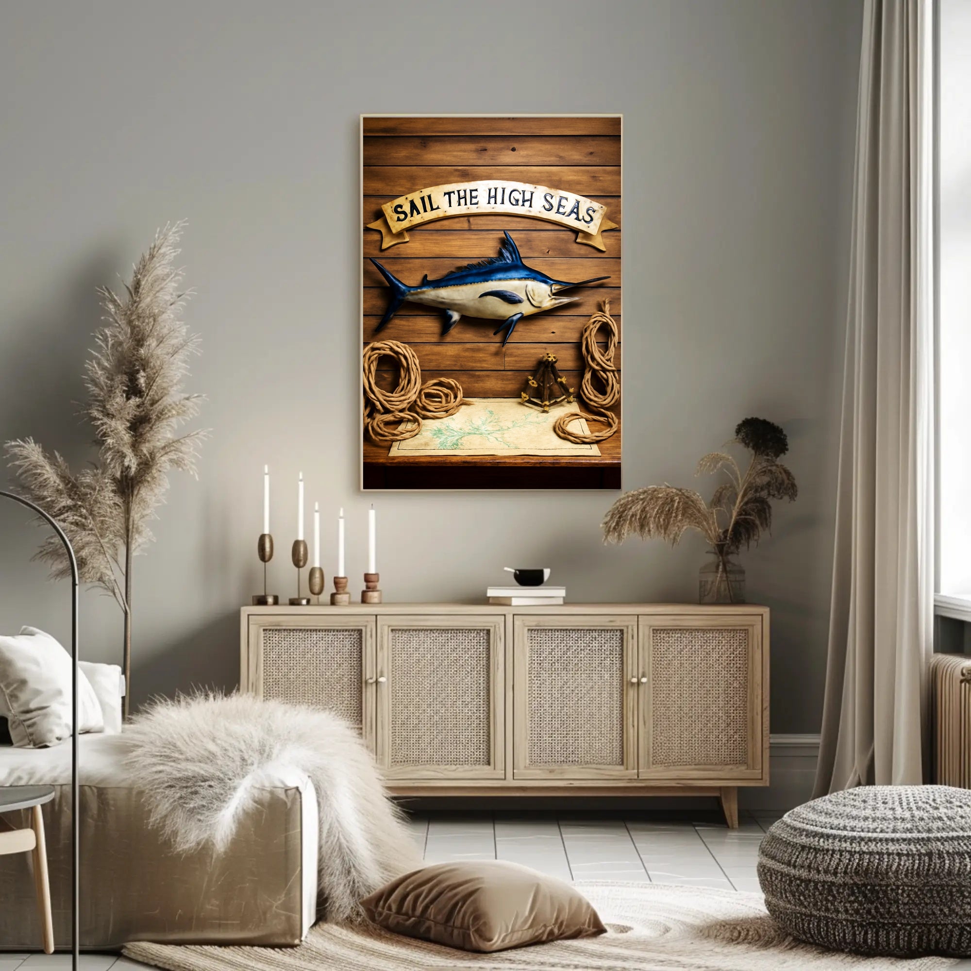 Sail the High Seas Poster PosterGoat