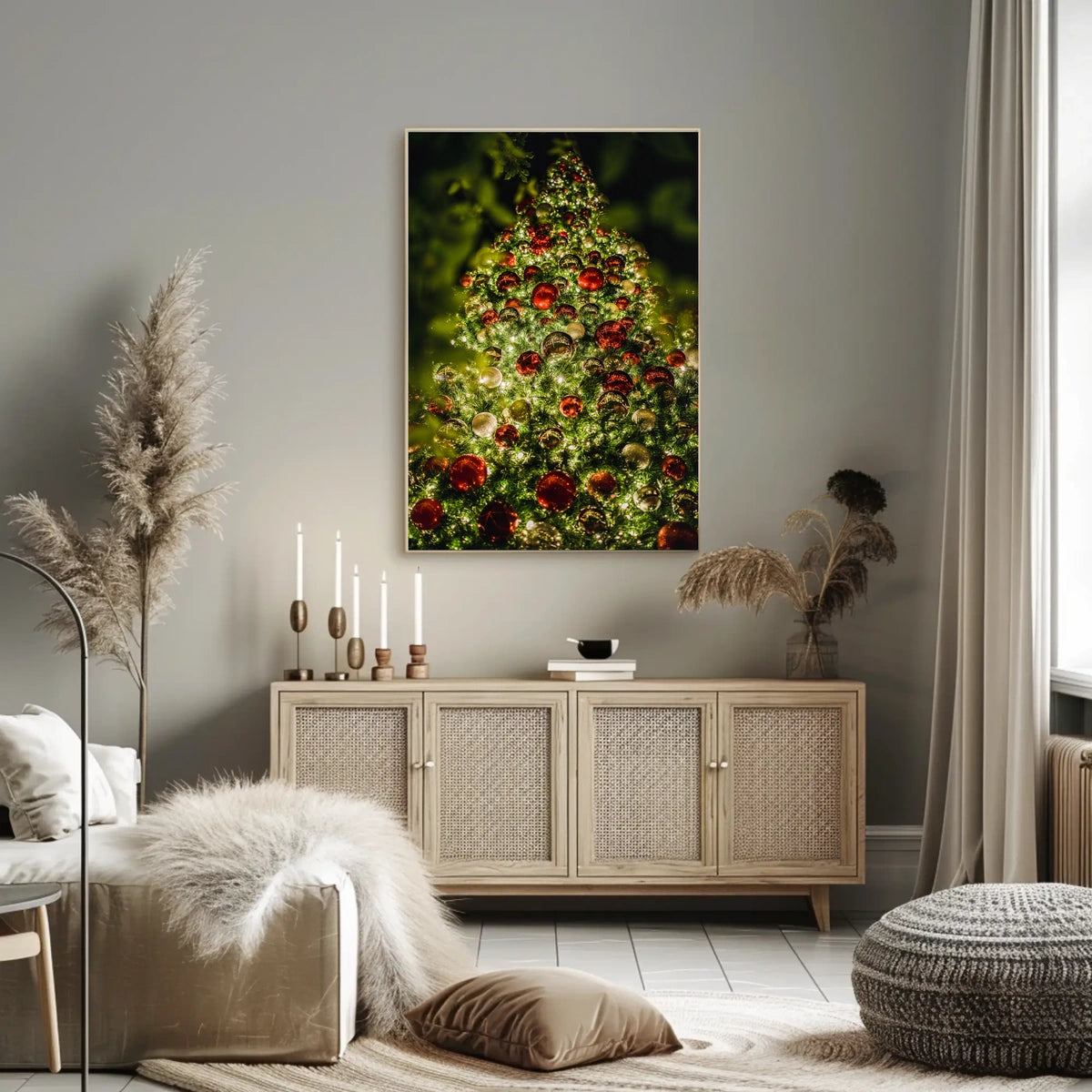 Festive Christmas Tree Poster