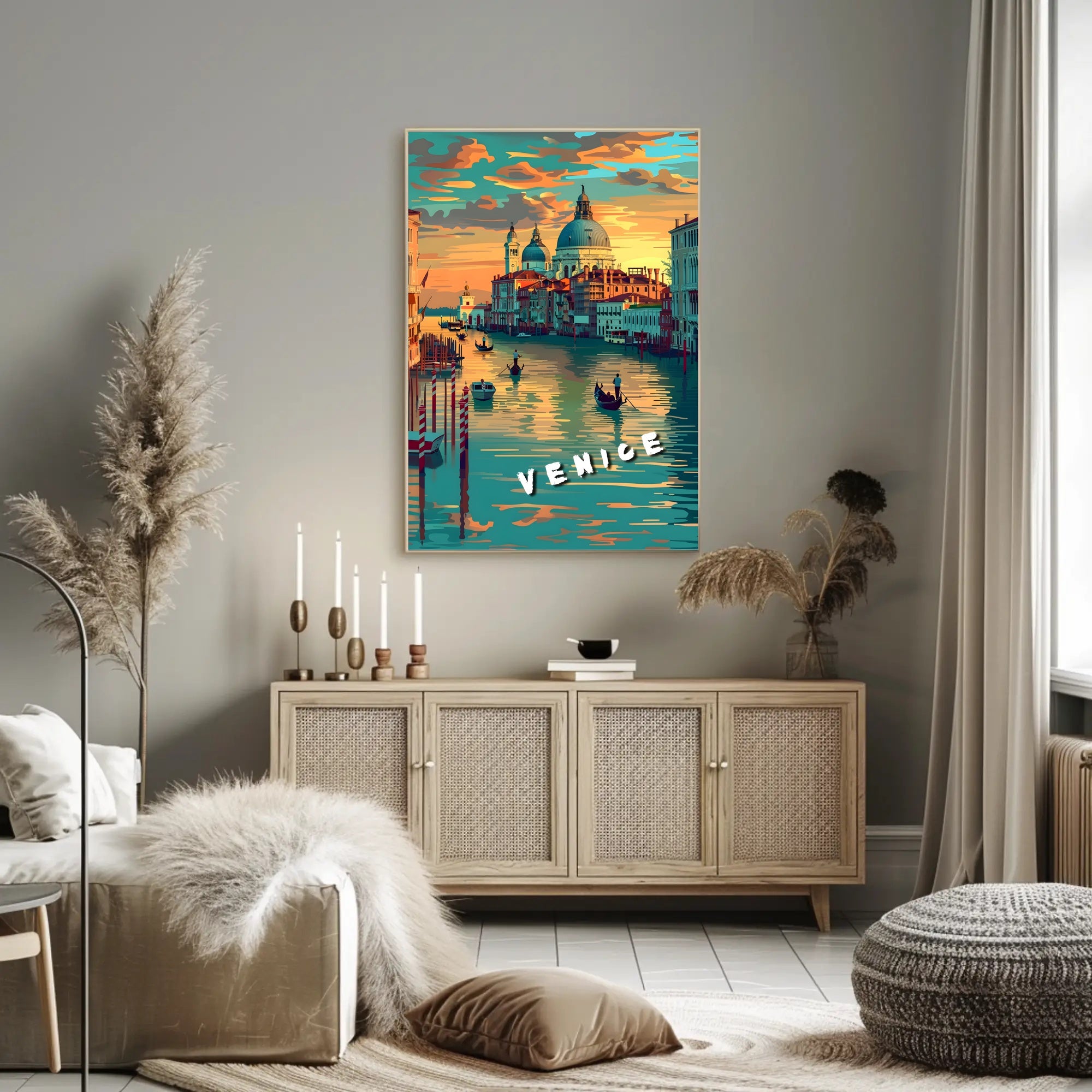 Venice at Sunset Poster