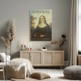 Saint Rita Feast Day Poster