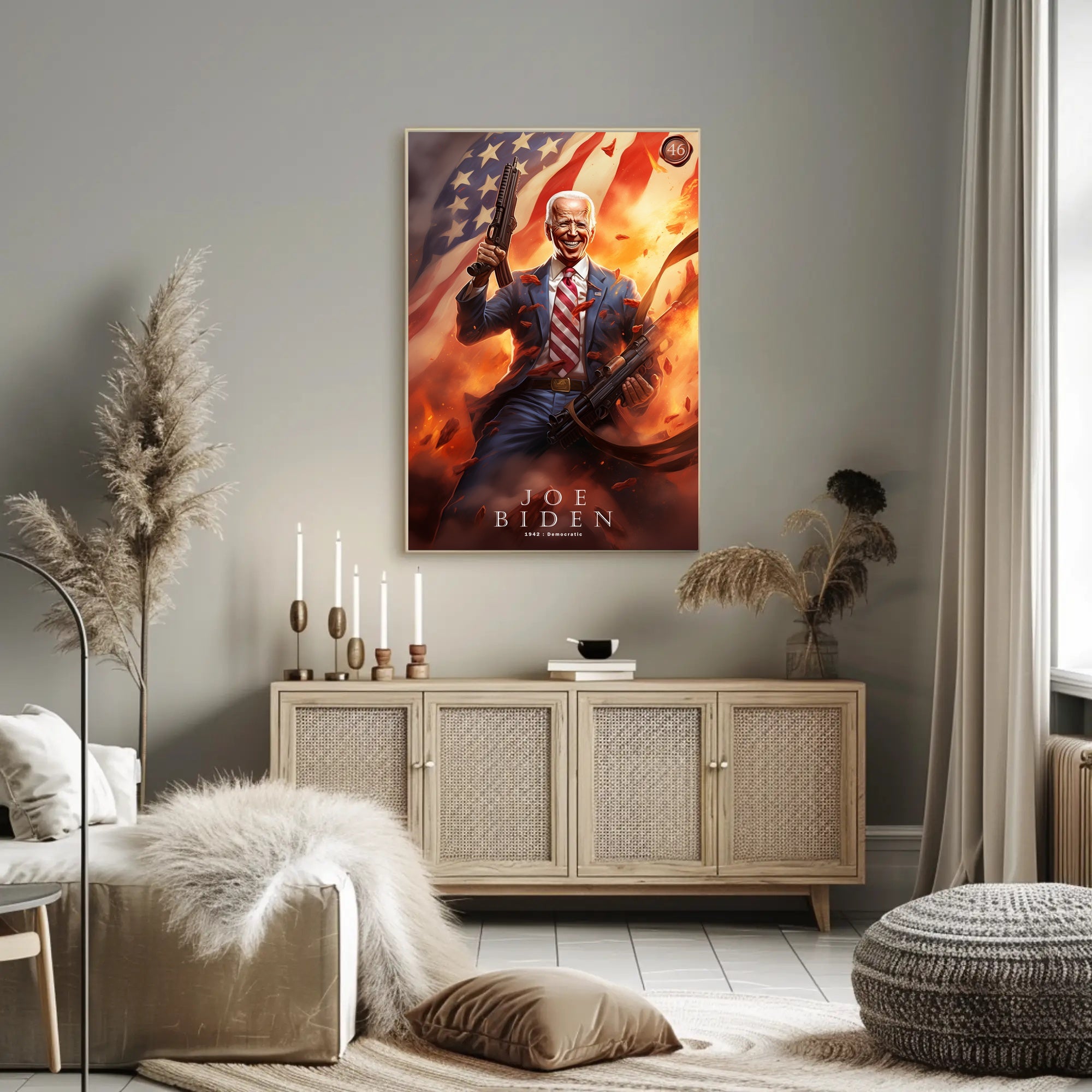 Joe Biden 46th President Funny Patriotic Poster
