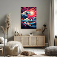 The Great Wave Artistic Interpretation Poster PosterGoat