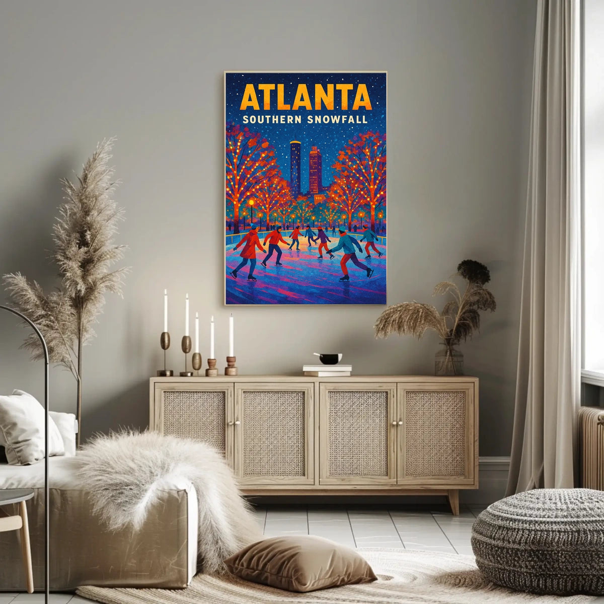 Atlanta Southern Snowfall Poster