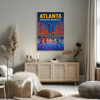 Atlanta Southern Snowfall Poster