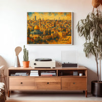 Jerusalem Skyline Artistic Impression Poster