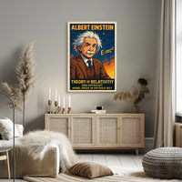 Albert Einstein Theory Of Relativity Education Science Poster