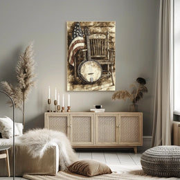 Vintage Rustic Classic Banjo Americana Wall Art Poster
