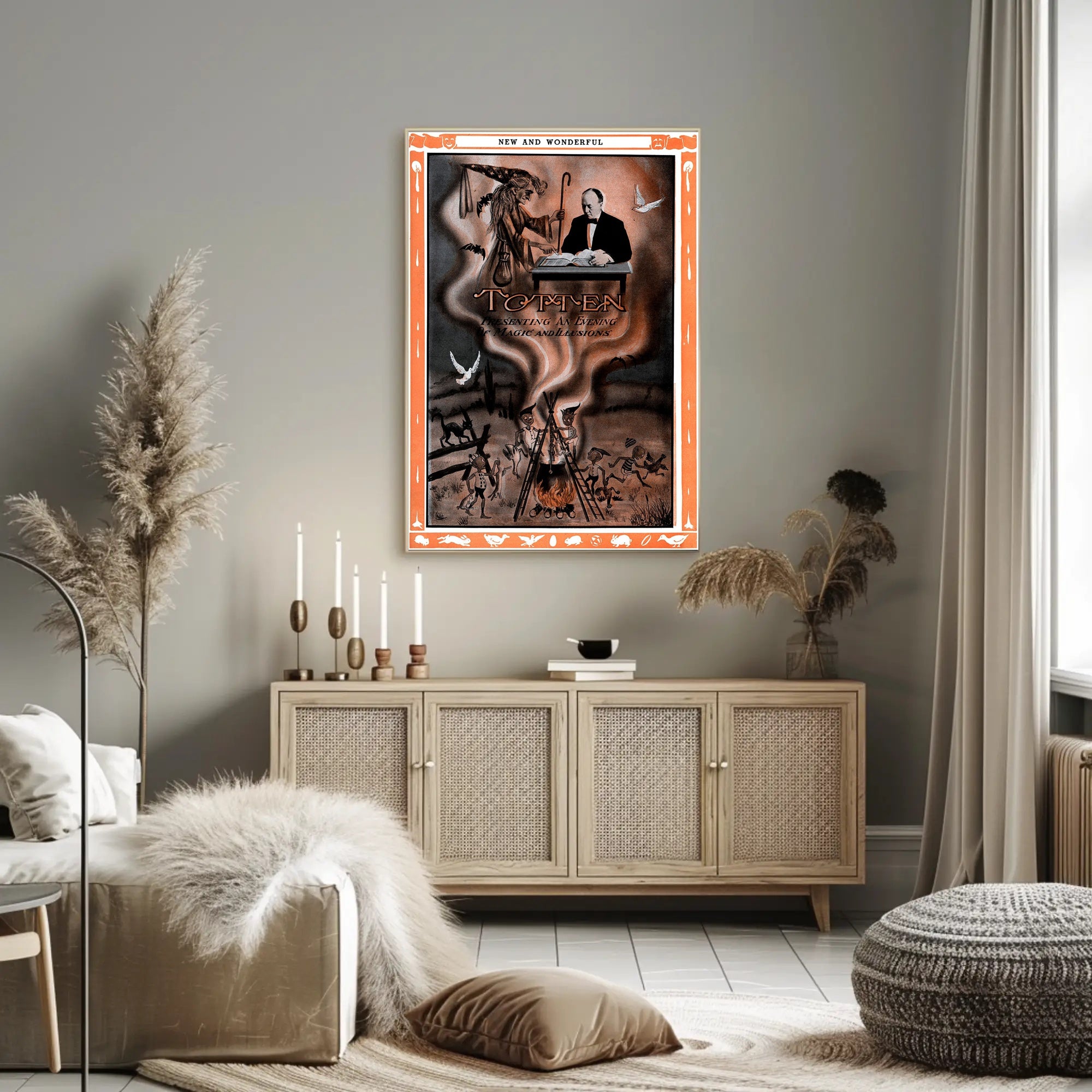 Magic Illusions Vintage Poster: Cultural and Heritage Poster