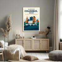 Discover Columbus, Ohio Poster PosterGoat