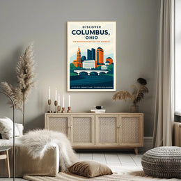 Discover Columbus, Ohio Poster PosterGoat