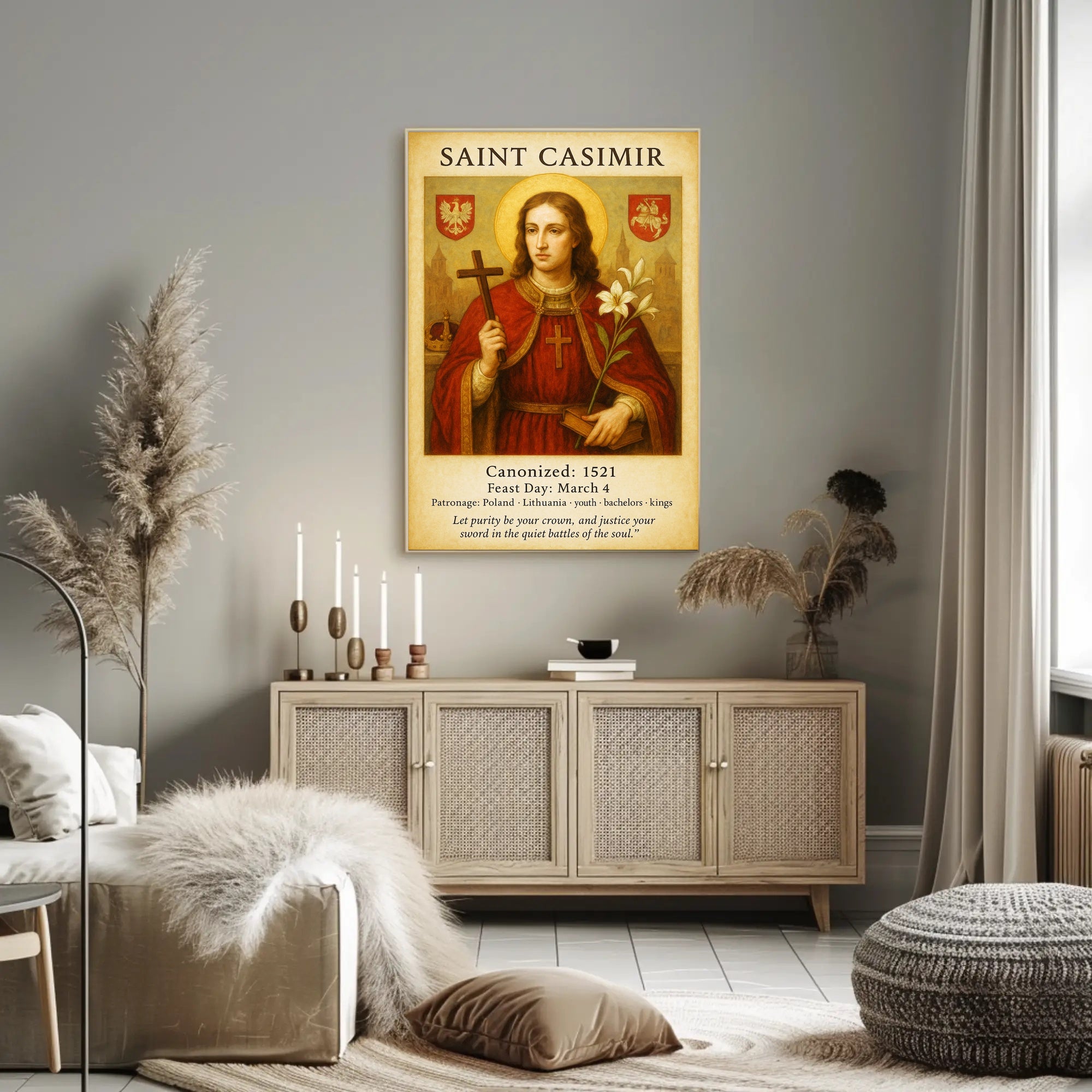 Saint Casimir Poster PosterGoat