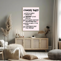 Cowgirl Empowerment Typography Poster: Motivational or Quote Poster PosterGoat