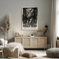 Stylized Geometric American Political Leadership Poster