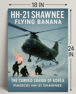 HH-21 Shawnee Flying Banana Poster PosterGoat