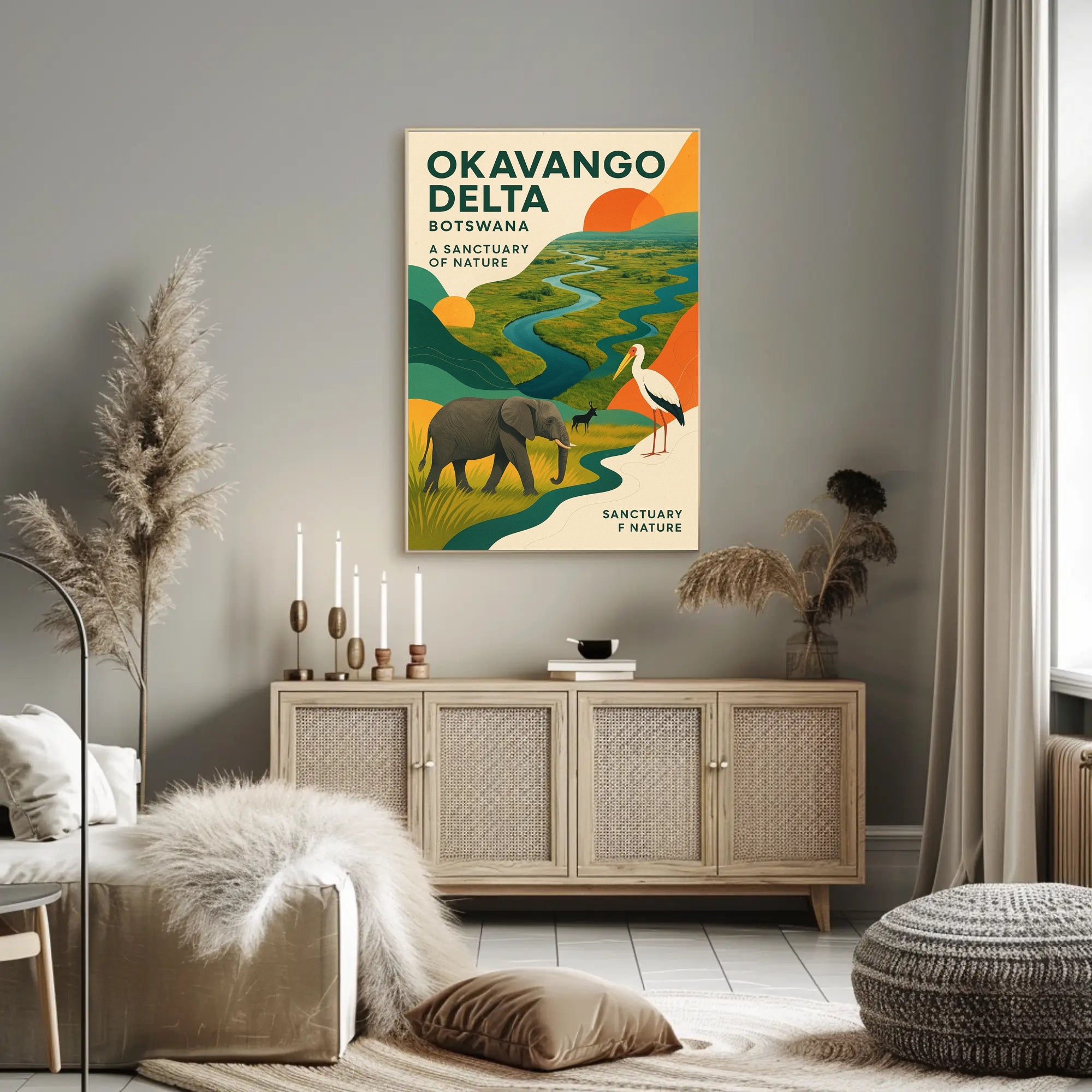 Okavango Delta  A Sanctuary of Nature Poster PosterGoat