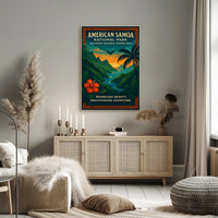 American Samoa National Park Vibrant Artistic Travel Poster