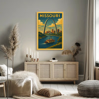 Missouri Riverfront Poster