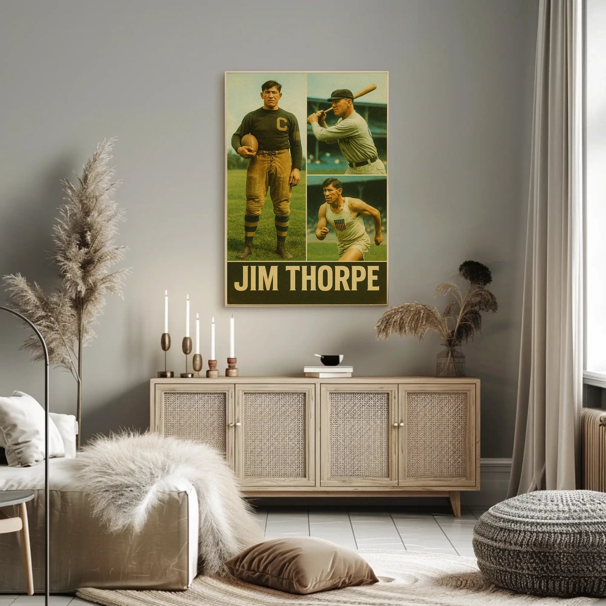Jim Thorpe Legendary Athlete Poster