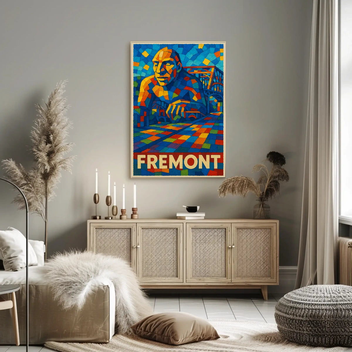 Fremont Mosaic Art Poster