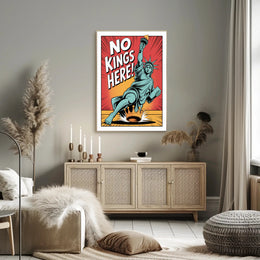 Lady Liberty Crushes Crown Political or Propaganda Poster