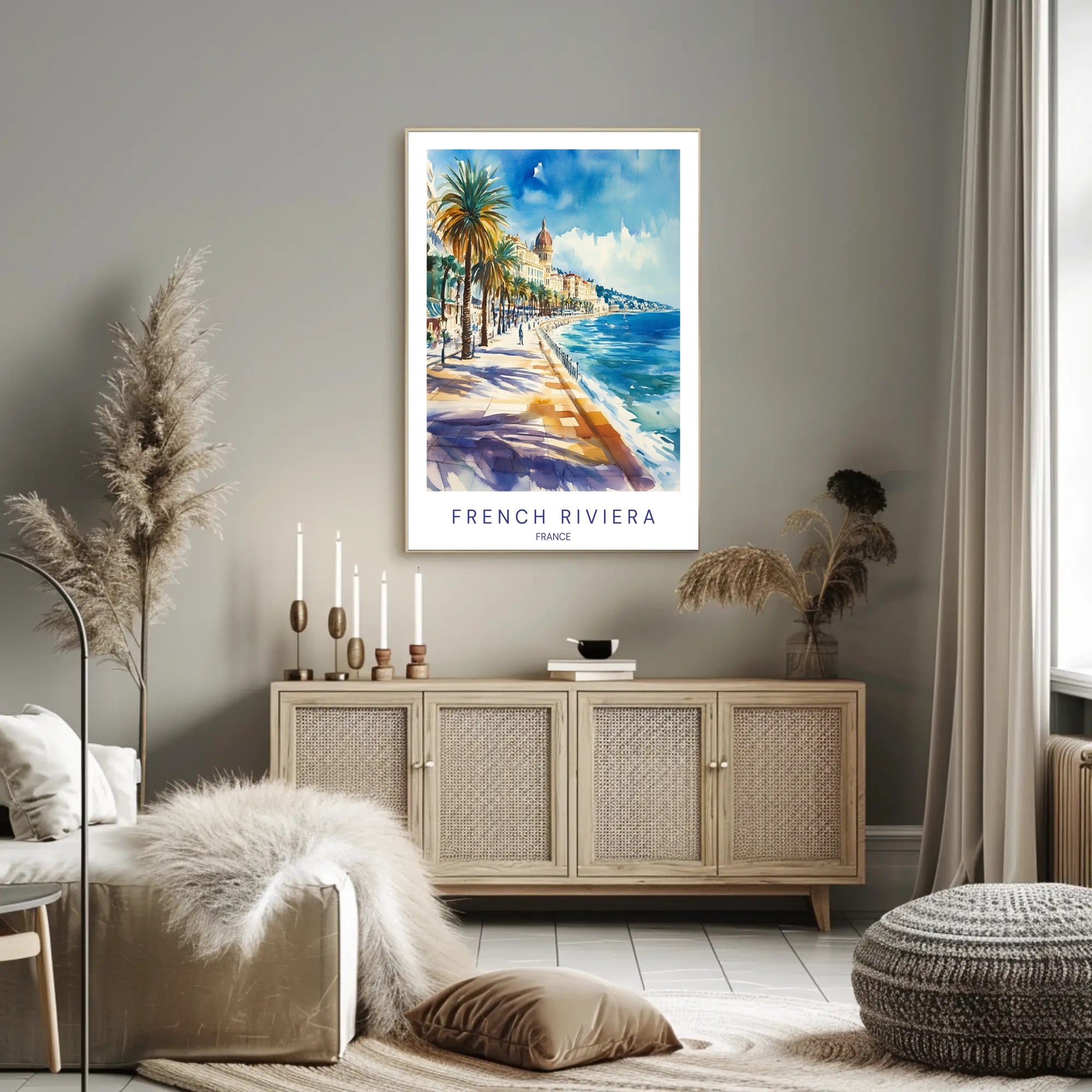 French Riviera Scenic View Poster PosterGoat