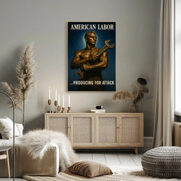 American Labor Producing for Attack Poster