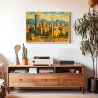 Tirana Cityscape Albania Timeless Travel Realism Heritage Skyline Wanderer Poster