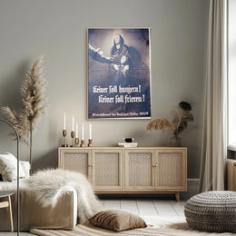 No One Should Go Hungry Or Cold Poster Art Print Decor PosterGoat
