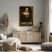 Saint Ada Early Medieval Abbess Poster