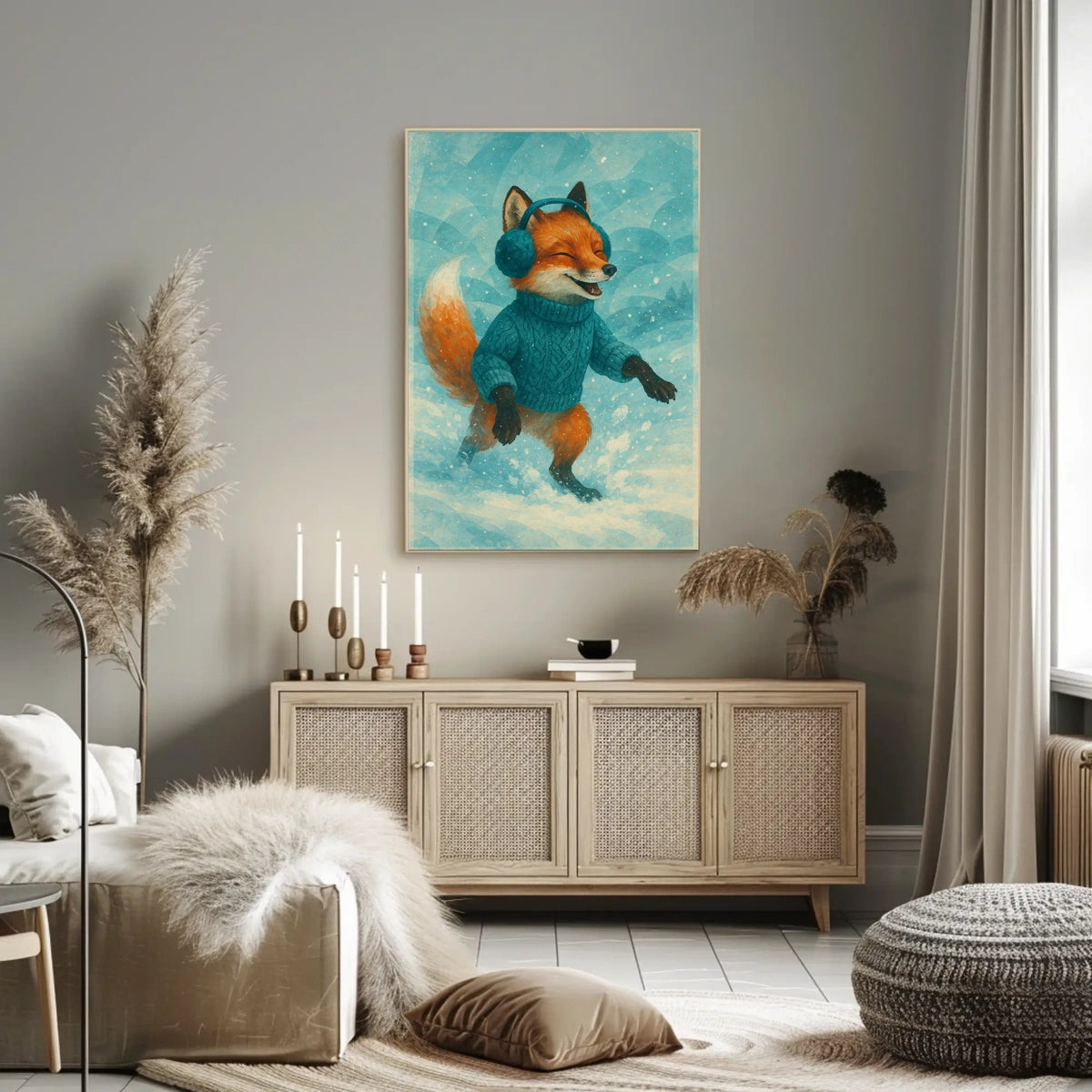 Fox In Snow Poster