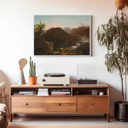 Mountain Serenity Sunset Landscape: National Park Poster
