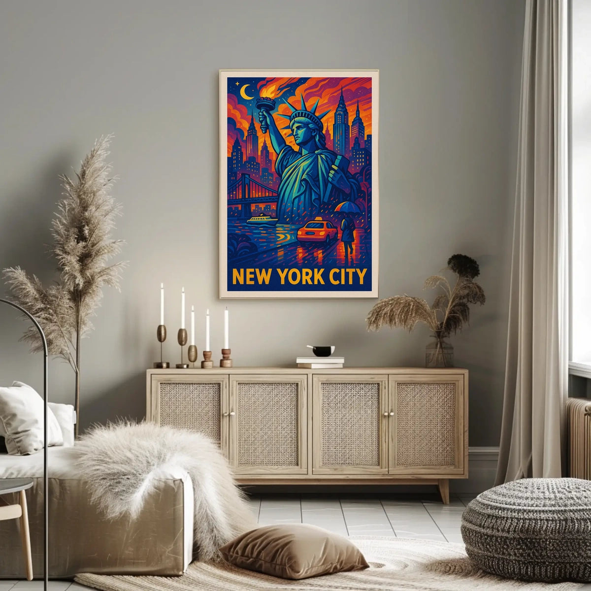 New York City Iconic Landmarks Poster