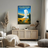 Yellowstone National Park Experience Nature’s Majesty Poster PosterGoat