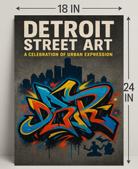 Detroit Street Art Wall Art Print PosterGoat